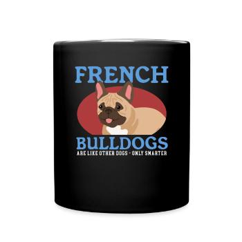 Français Cadeau Bulldog Français Bulldog - Mug uni - noir - Devant