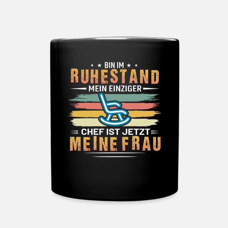 Ruhestand - Tasse einfarbig - Schwarz