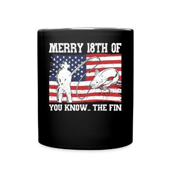 Merry 18. Biden - Tasse einfarbig - Schwarz - Vorne