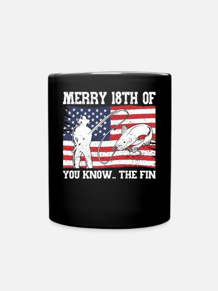 Merry 18. Biden - Tasse einfarbig - Schwarz