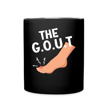 Gicht Krieger Podagra Gicht Bewusstsein Arthritis - Tasse einfarbig - Schwarz - Vorne