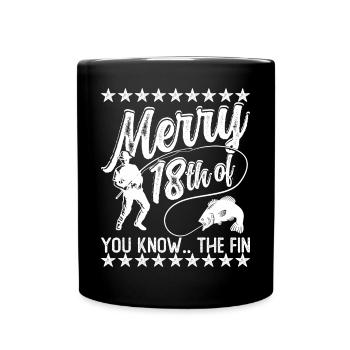 Joe Biden Fishing - Full Colour Mug - black - Front