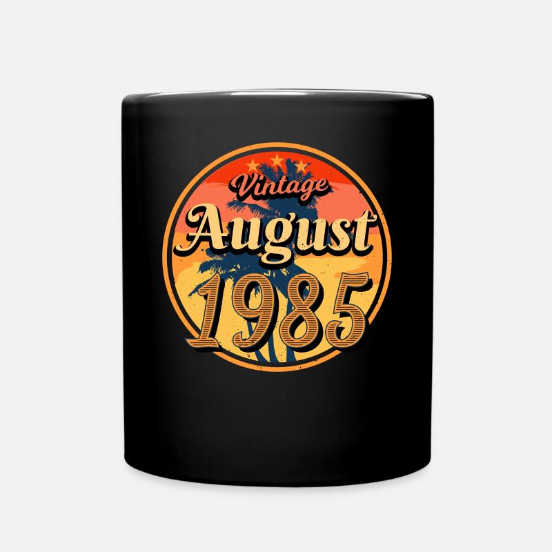 Geschenkidee Für August 1985 - Tasse einfarbig - Schwarz