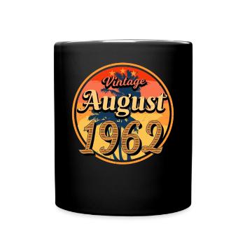 1962 In August 60th birthday - Full Colour Mug - black - Front