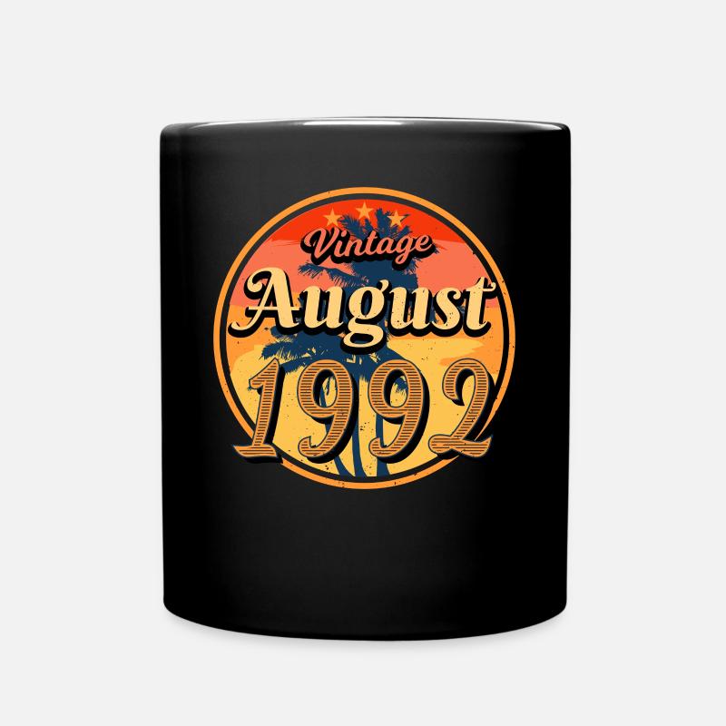 Zum 30.Lebensjahr August 1992 - Tasse einfarbig - Schwarz