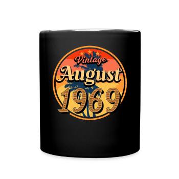 Rétro 1969 Août - Mug uni - noir - Devant