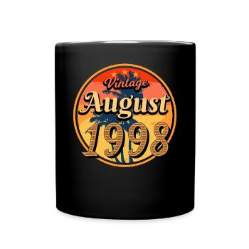 Mois de naissance Août 1998 - Mug uni - noir - Devant