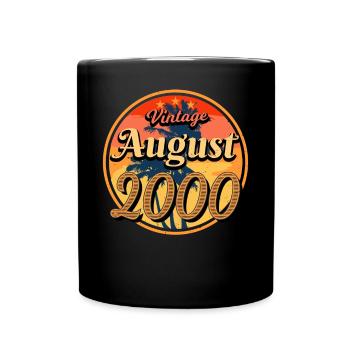 Année de naissance 2000 en août - Mug uni - noir - Devant