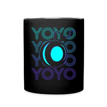 Yoyo Player Retro - Full Colour Mug - black - Front