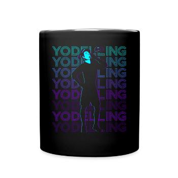 Yodel-Retro - Full Colour Mug - black - Front