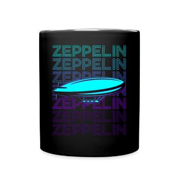 Zeppelin Airship Retro - Full Colour Mug - black - Front