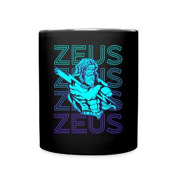 Zeus Griechischer Gott Griechische Mythologie Anti - Tasse einfarbig - Schwarz - Vorne