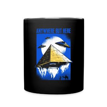 Funny alien for fans of the - Full Colour Mug - black - Front