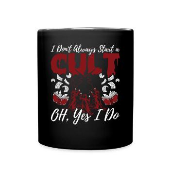 Funny Cult Occult - Full Colour Mug - black - Front