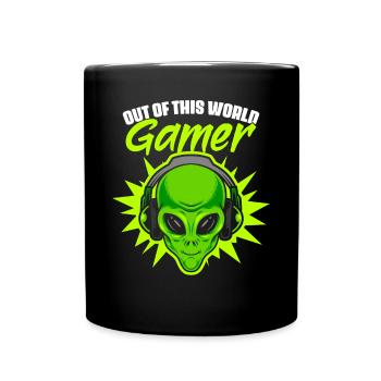 Out Of This World Funny Extraterrestrial - Full Colour Mug - black - Front