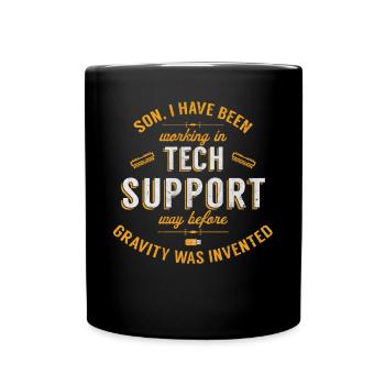 Tech Support Senior - Full Colour Mug - black - Front