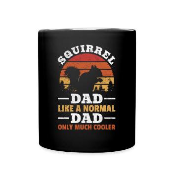 Père écureuil comme un père normal Seulement beaucoup - Mug uni - noir - Devant