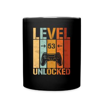 53ème anniversaire Niveau 53 débloqué - Mug uni - noir - Devant