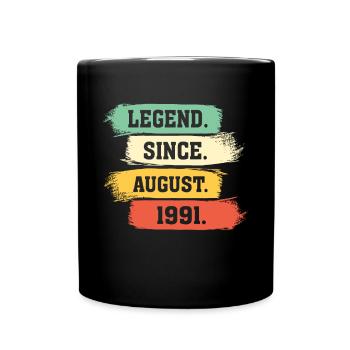 Legend since August 1991 - Tasse einfarbig - Schwarz - Vorne