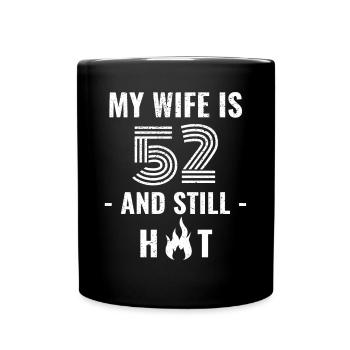 Cadeau d’anniversaire de femme de 52 ans - Mug uni - noir - Devant