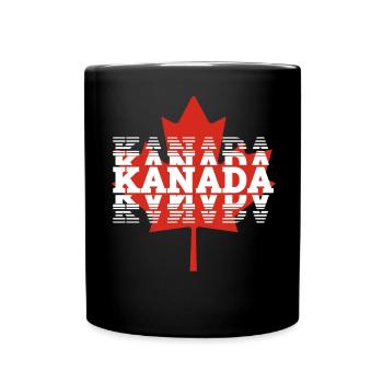 Kanada - Tasse einfarbig - Schwarz - Vorne