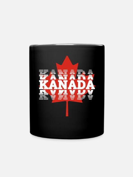 Kanada - Tasse einfarbig - Schwarz