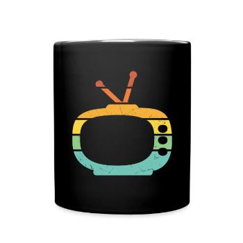 Television Art Work TV - Full Colour Mug - black - Front