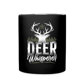 Buck Deer Hunting Hunter Vintage - Mug uni - noir - Devant