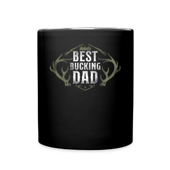 Buck Deer Hunting Hunter Father - Full Colour Mug - black - Front
