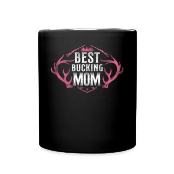 Buck Deer Hunting Hunter Mother - Full Colour Mug - black - Front