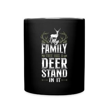 Buck Deer Hunting Hunter Vintage - Mug uni - noir - Devant