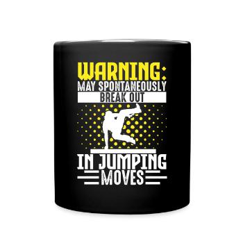 Parkour Freerunning Traceur - Tasse einfarbig - Schwarz - Vorne