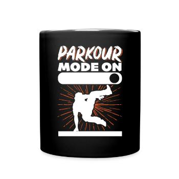 Parkour Freerunning Traceur - Tasse einfarbig - Schwarz - Vorne