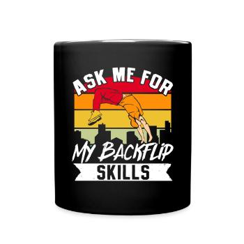 Parkour Freerunning Traceur - Tasse einfarbig - Schwarz - Vorne
