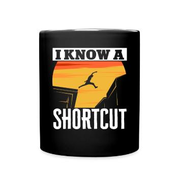 Parkour Freerunning Traceur - Tasse einfarbig - Schwarz - Vorne