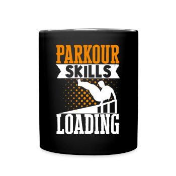 Parkour Freerunning Traceur - Tasse einfarbig - Schwarz - Vorne