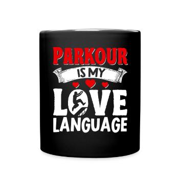 Parkour Freerunning Traceur - Tasse einfarbig - Schwarz - Vorne