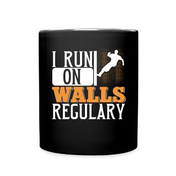 Parkour Freerunning Traceur - Tasse einfarbig - Schwarz - Vorne