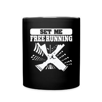 Parkour Freerunning Traceur - Tasse einfarbig - Schwarz - Vorne