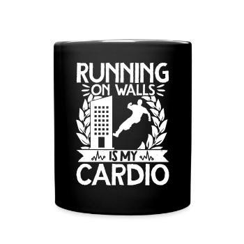 Parkour Freerunning Traceur - Tasse einfarbig - Schwarz - Vorne