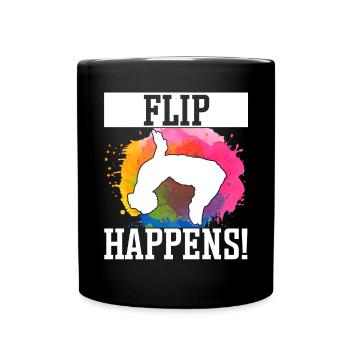Parkour Freerunning Traceur - Tasse einfarbig - Schwarz - Vorne