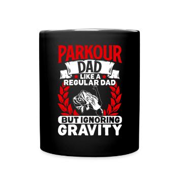 Parkour Freerunning Traceur - Tasse einfarbig - Schwarz - Vorne