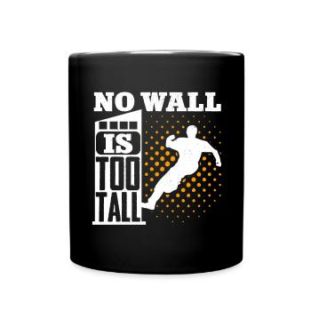 Parkour Freerunning Traceur - Tasse einfarbig - Schwarz - Vorne