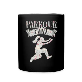 Parkour Freerunning Traceur - Tasse einfarbig - Schwarz - Vorne