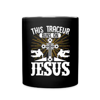 Parkour Freerunning Traceur - Tasse einfarbig - Schwarz - Vorne