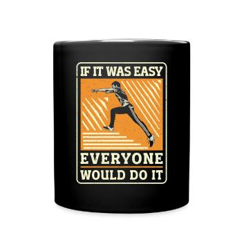 Parkour Freerunning Traceur - Tasse einfarbig - Schwarz - Vorne