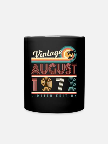 1973 August Limitierte Edition - Tasse einfarbig - Schwarz