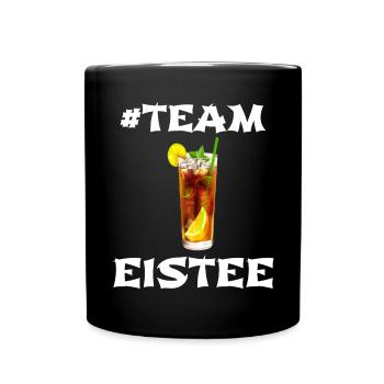 Eistee Zitrone Liebhaber Design - Tasse einfarbig - Schwarz - Vorne