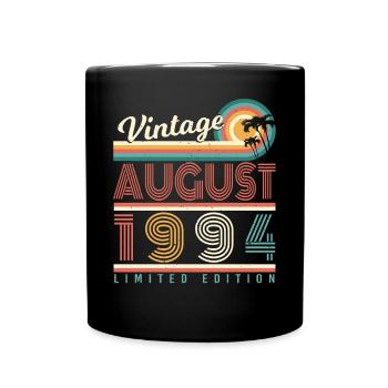 Année de construction 1994 Août - Mug uni - noir - Devant