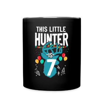 Buck Deer Hunting Hunter Kid - Full Colour Mug - black - Front